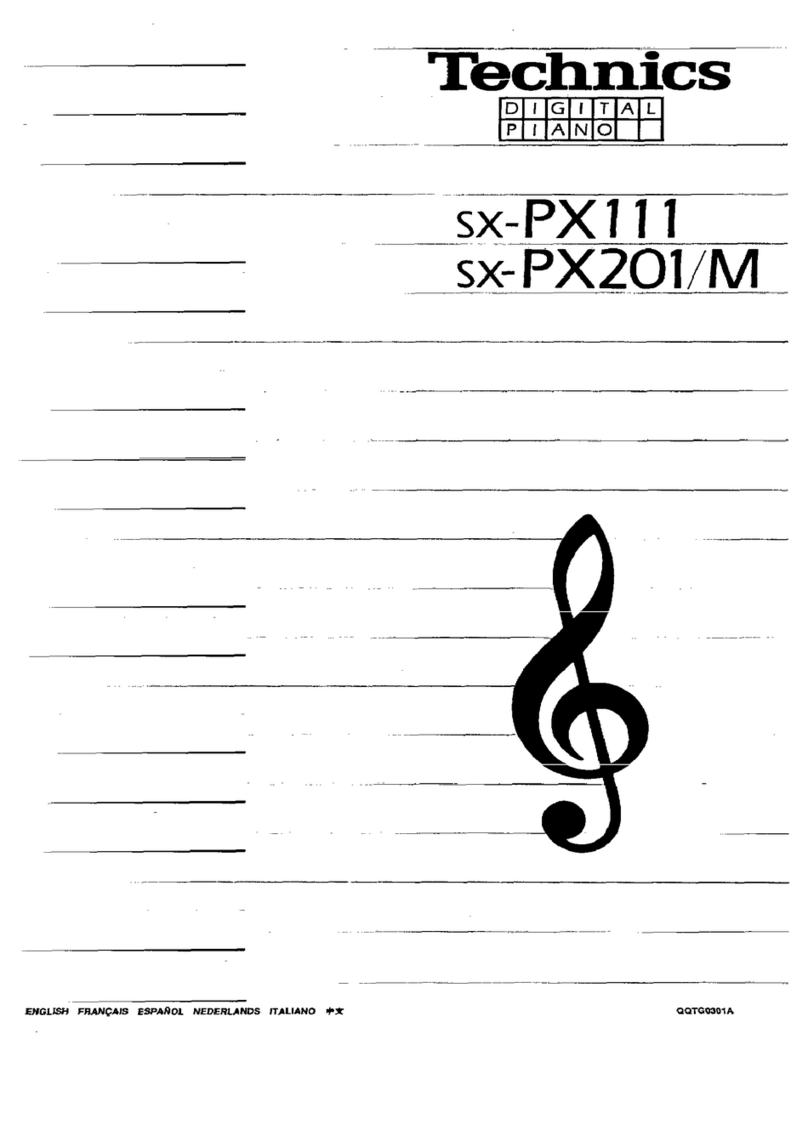 Technics SX-PX111 User manual Technics SX-PX111 User manual