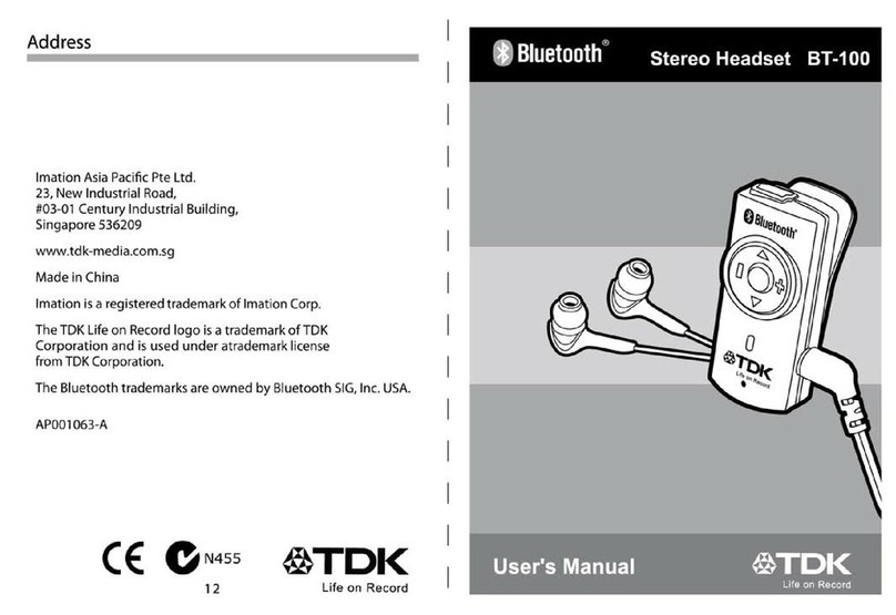 TDK BT-100 user manual