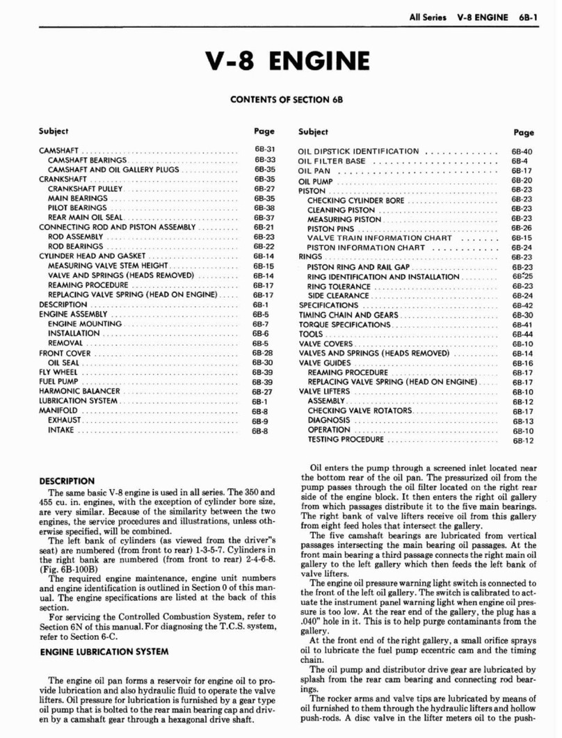 Oldsmobile V-8 1971 manual