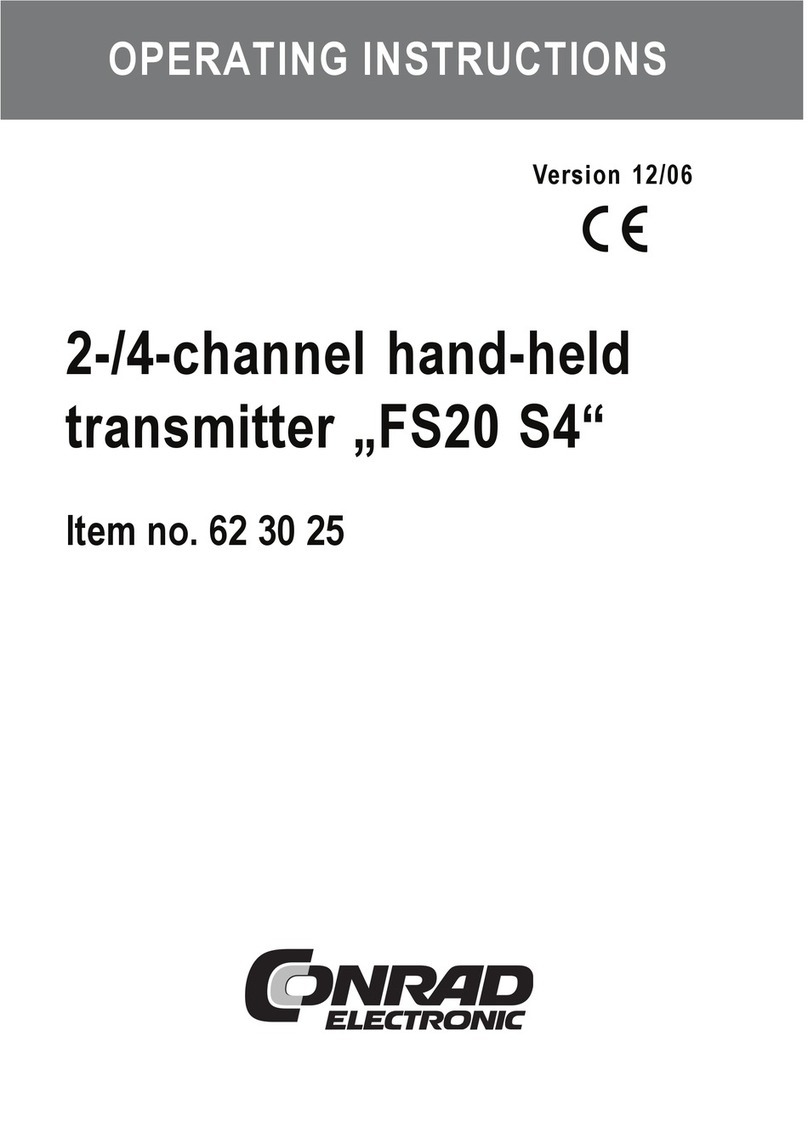 Conrad Electronic FS20 S4 operating instructions Conrad Electronic FS20 S4 operating instructions