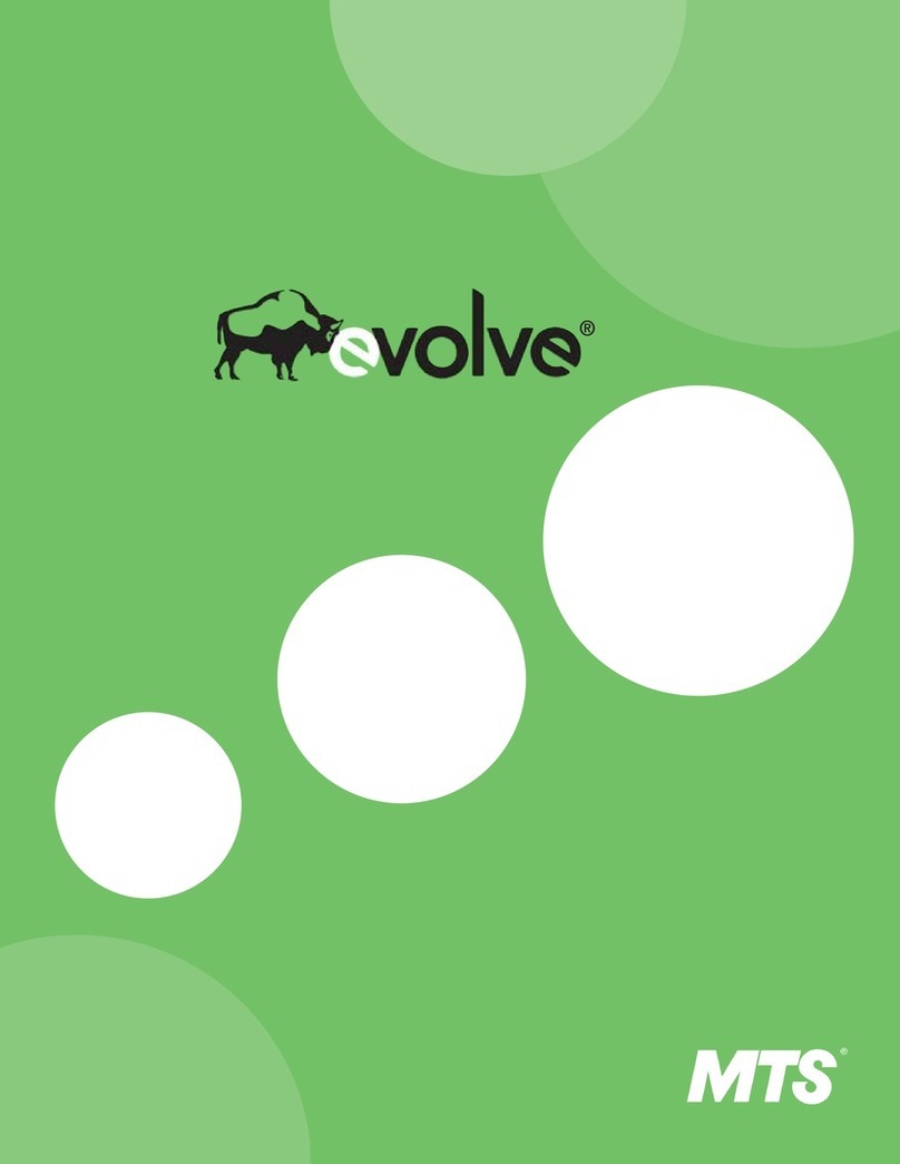 MTS Systems Evolve User manual