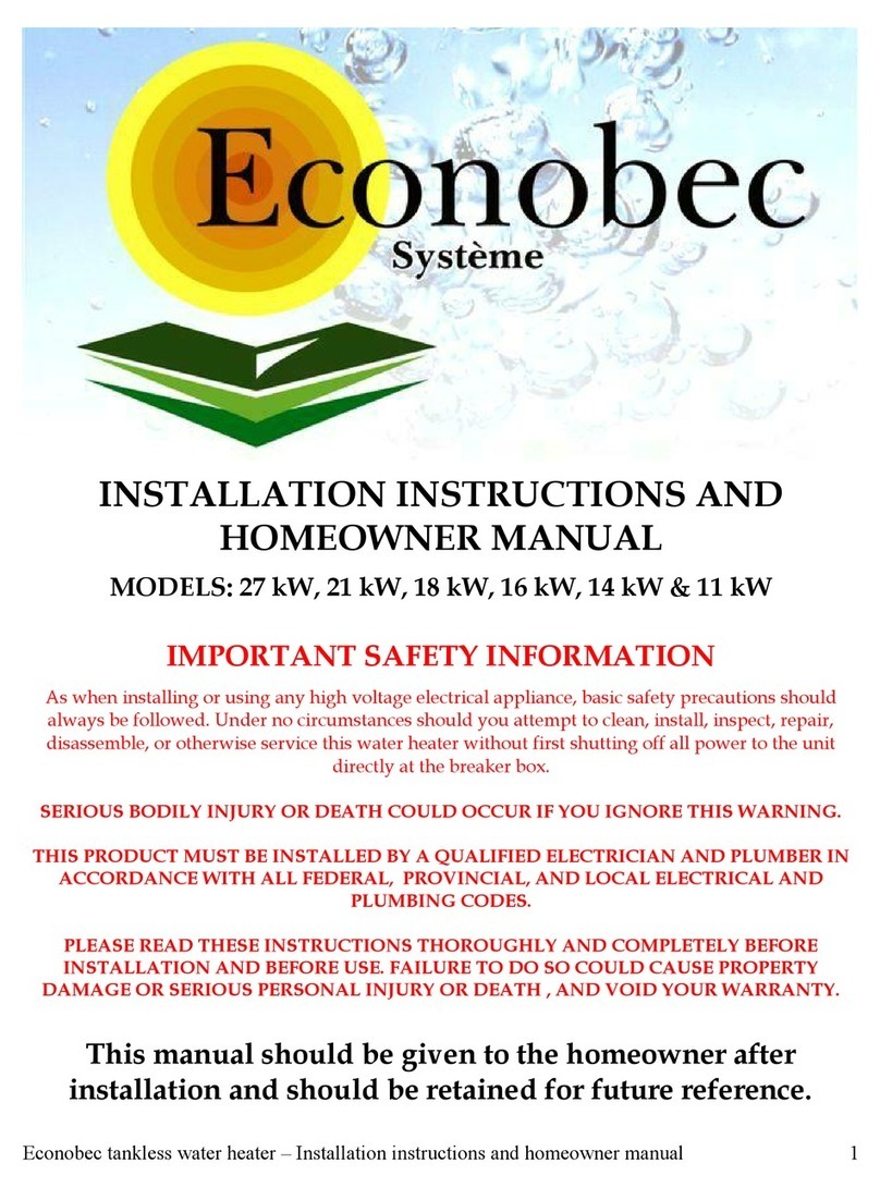 Econobec 27 kW owner's manual