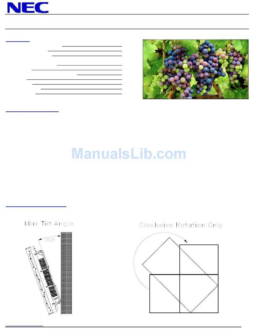 NEC MultiSync X554UNS User manual