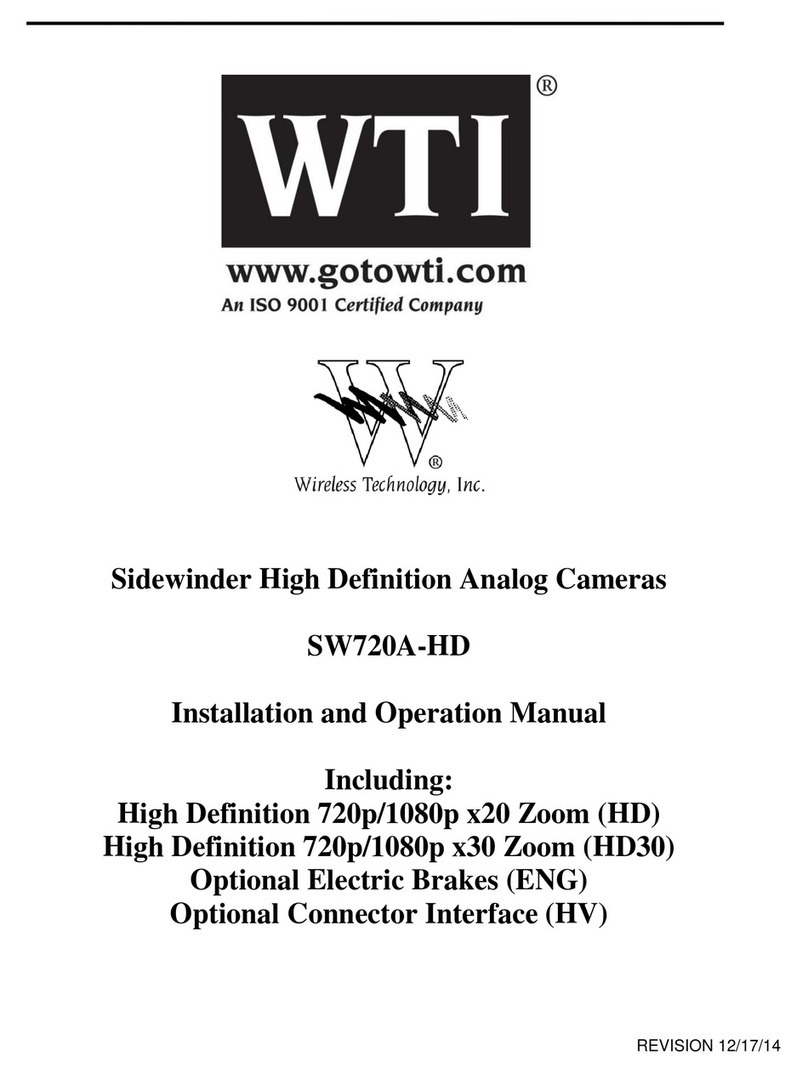 WTI Sidewinder SW720A-HD Installation and operation manual