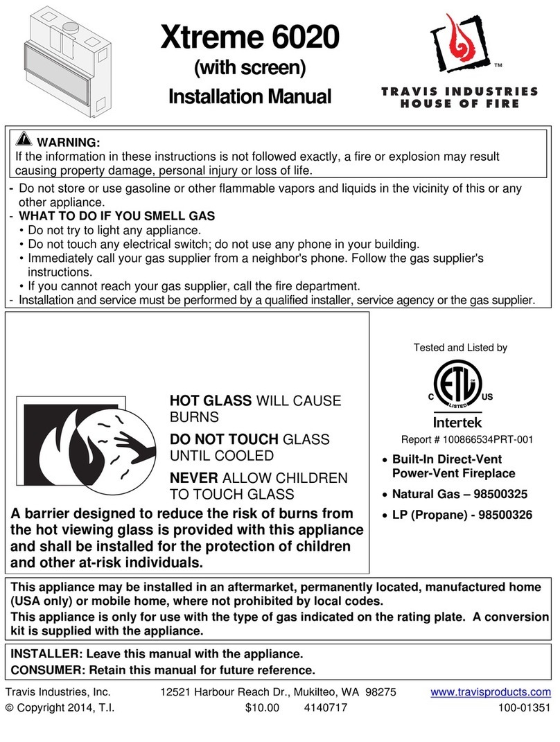 Travis Industries Xtreme 6020 User manual