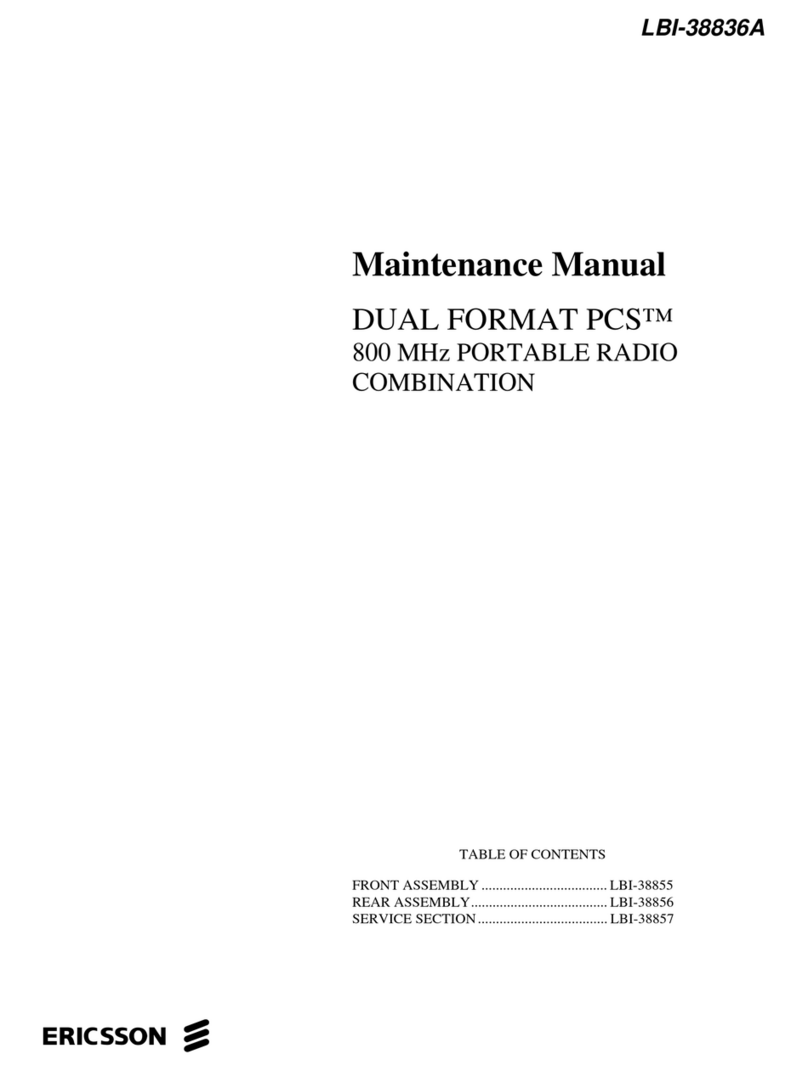 Ericsson LBI-38836A User manual