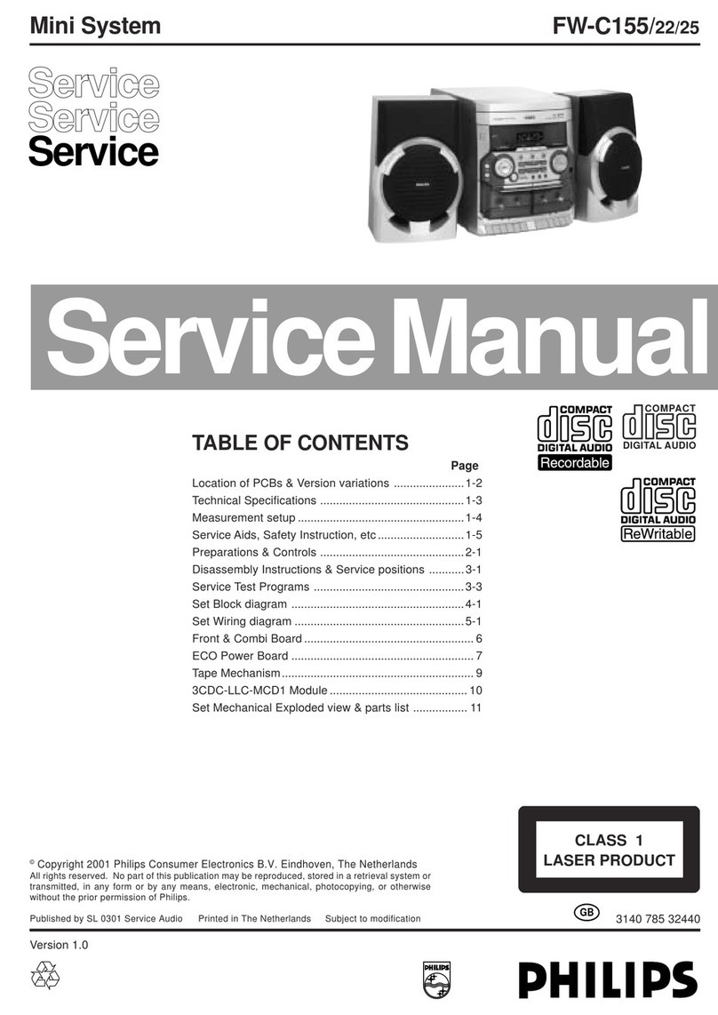 Philips FW-C155/22 User manual