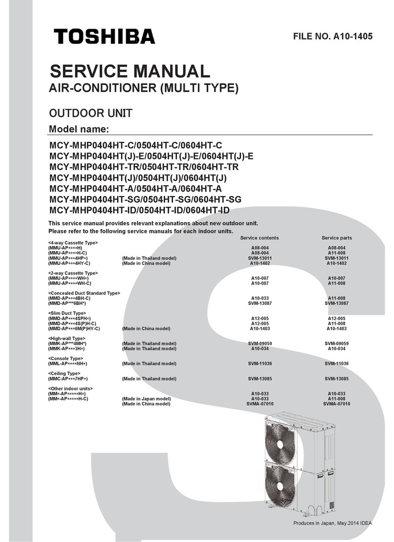 Toshiba MCY-MHP0404HT-C User manual