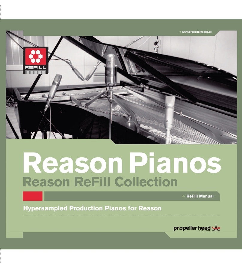 Propellerhead Reason Refill Series user manual