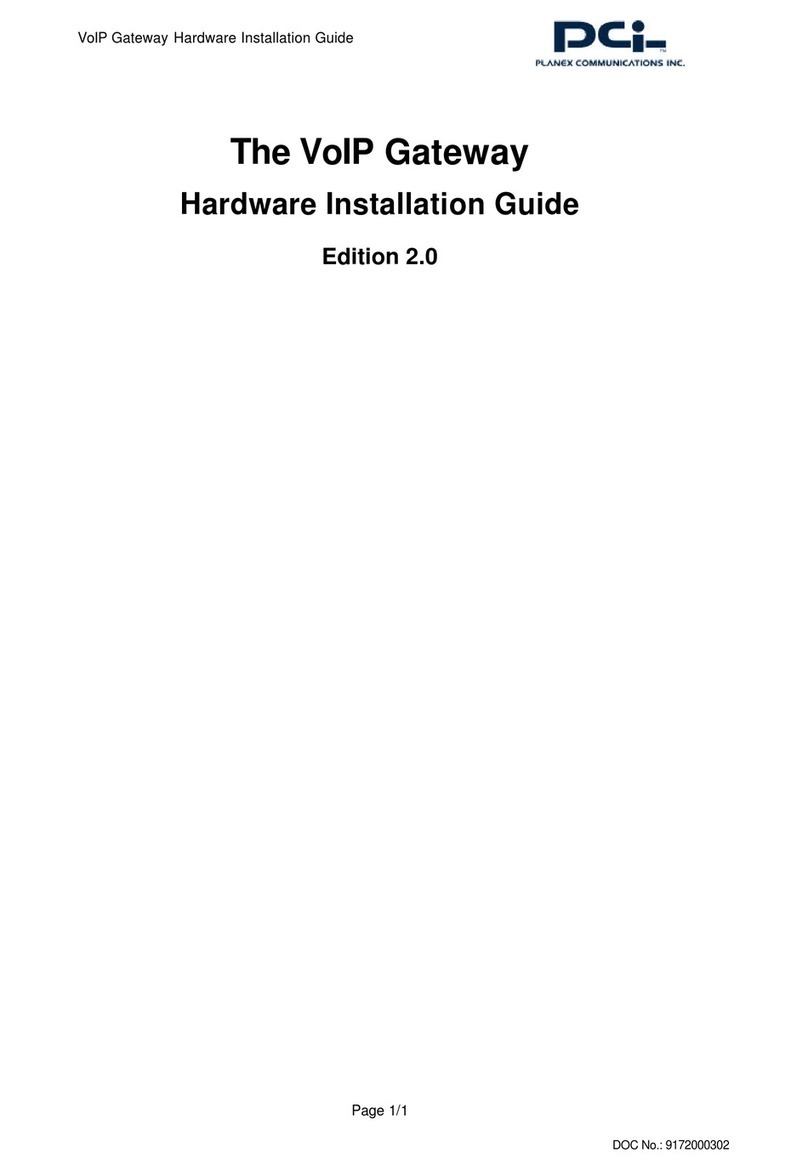 PCI VoIP Gateway Hardware installation guide PCI VoIP Gateway Hardware installation guide