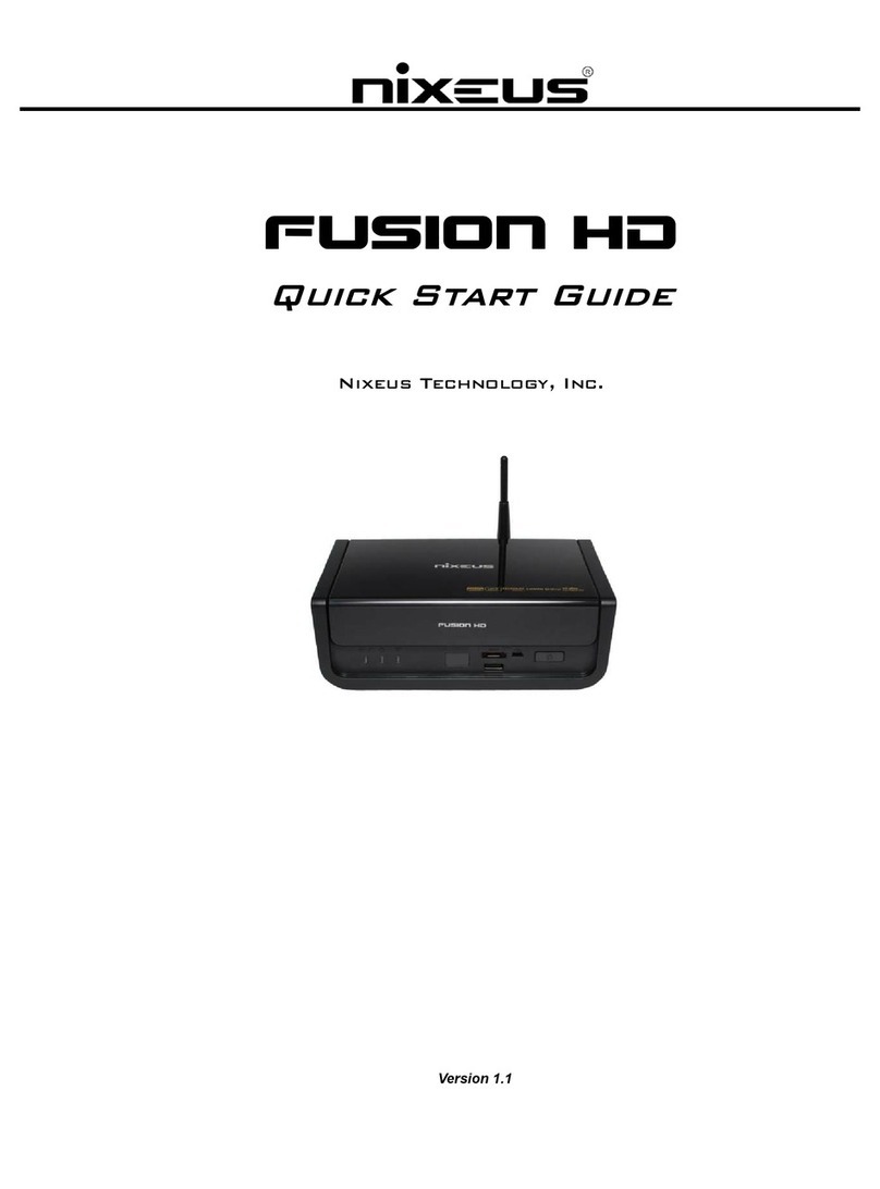 Nixeus Fusion HD User manual