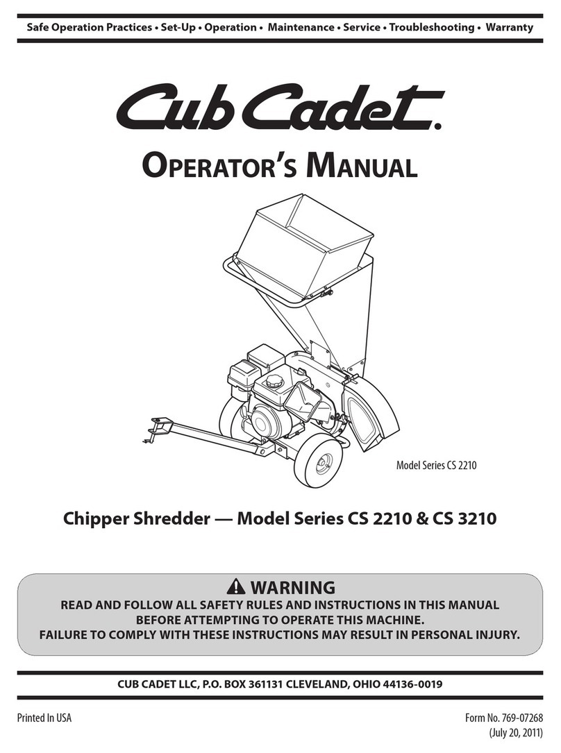 Cub Cadet S 2210 Series User manual