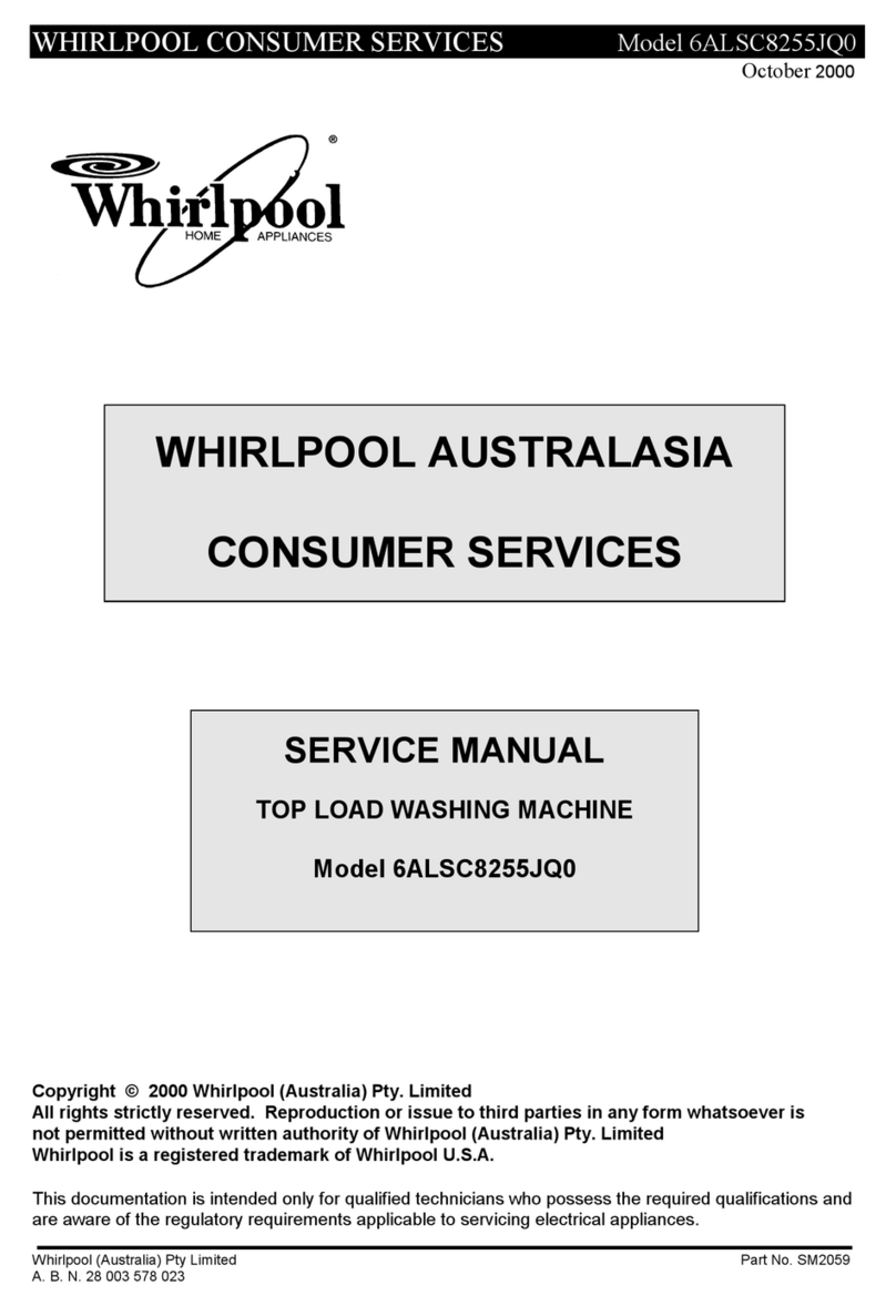 Whirlpool 6ALSC8255JQ0 Service manual