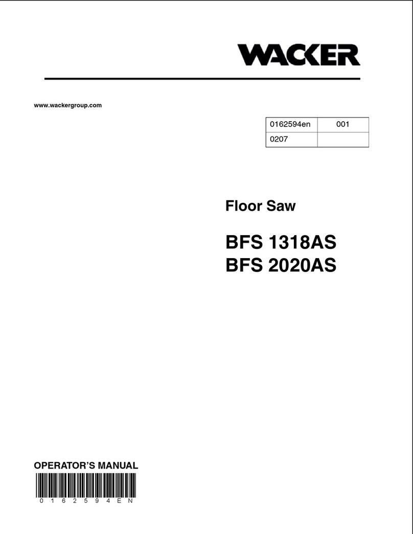 Wacker Neuson BFS 1318AS User manual Wacker Neuson BFS 1318AS User manual