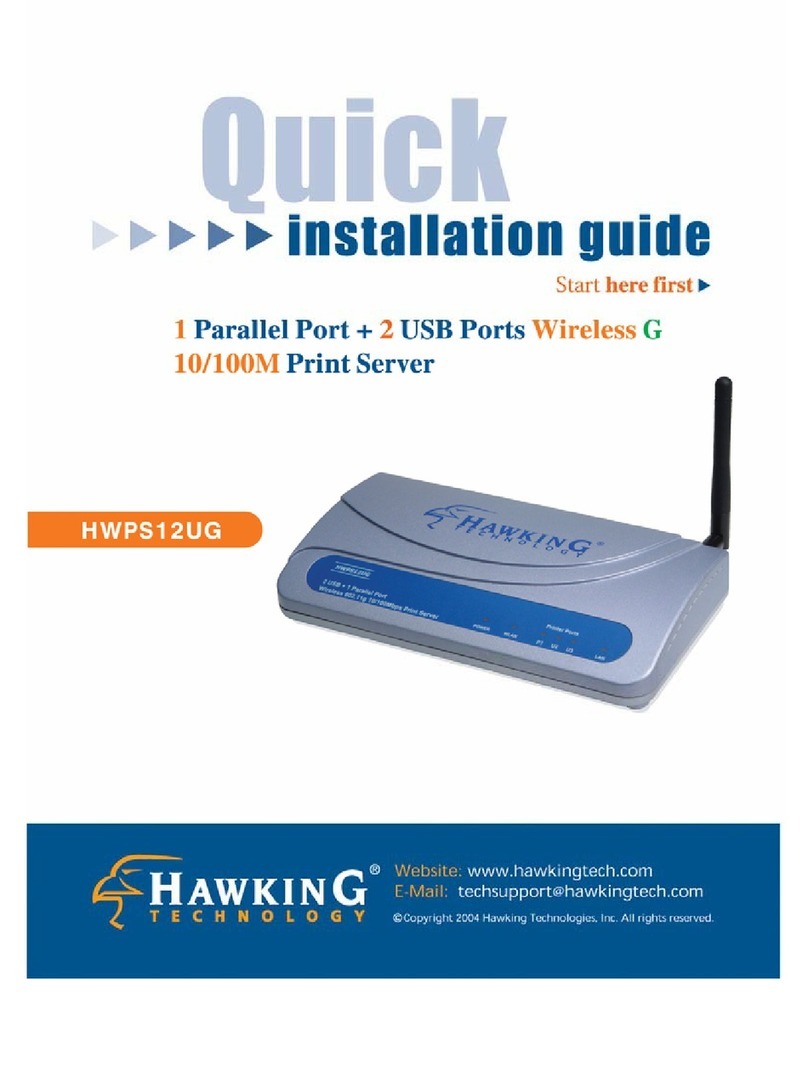 Hawking HWPS12UG Quick installation guide