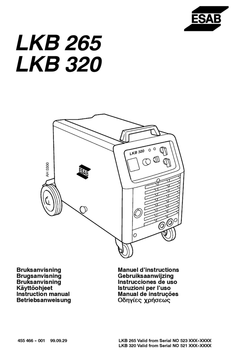 ESAB LKB 265 instruction manual