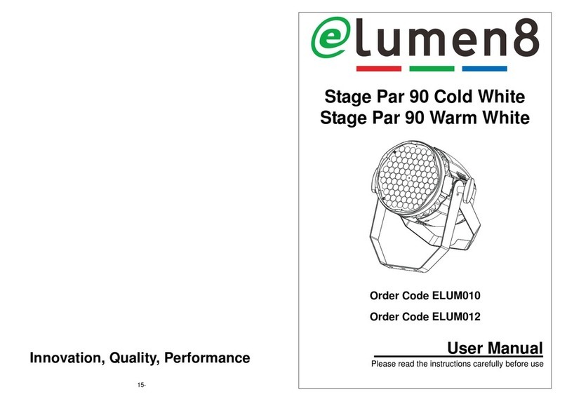 Elumen8 Stage Par 90 Cold White User manual