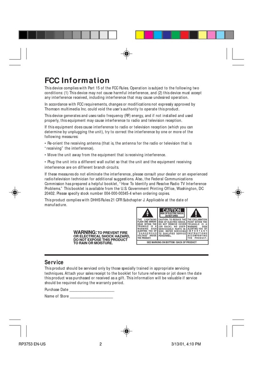RCA RP3753 user manual