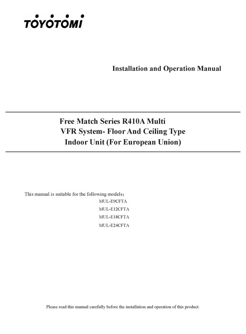 Toyotomi MUL-E9CFTA User manual