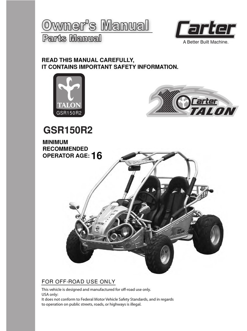 Carter Talon GSR 150 R2 owner's manual