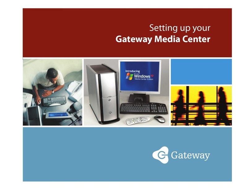 Gateway Media Center Setting up