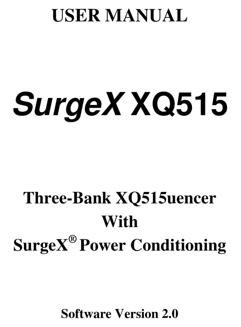 SurgeX XQ515 user manual