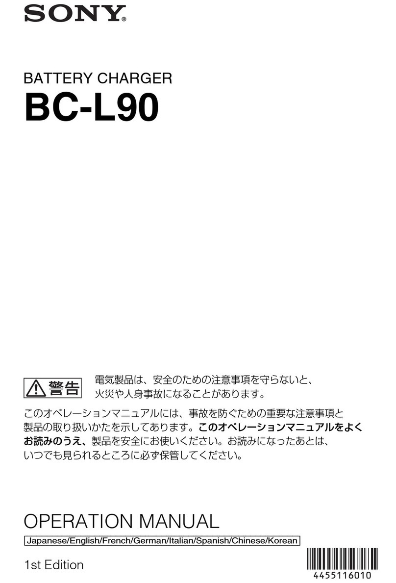 Sony BC-L90 User manual Sony BC-L90 User manual