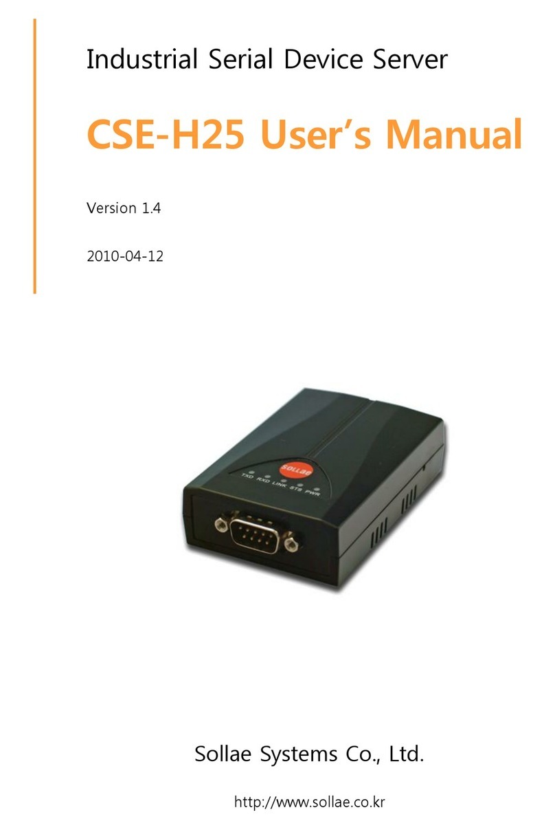 Sollae CSE-H25 user manual