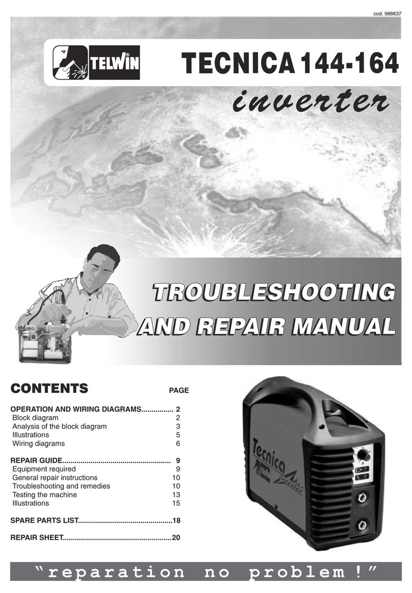 Telwin TECNICA144-164 Troubleshooting and repair manual