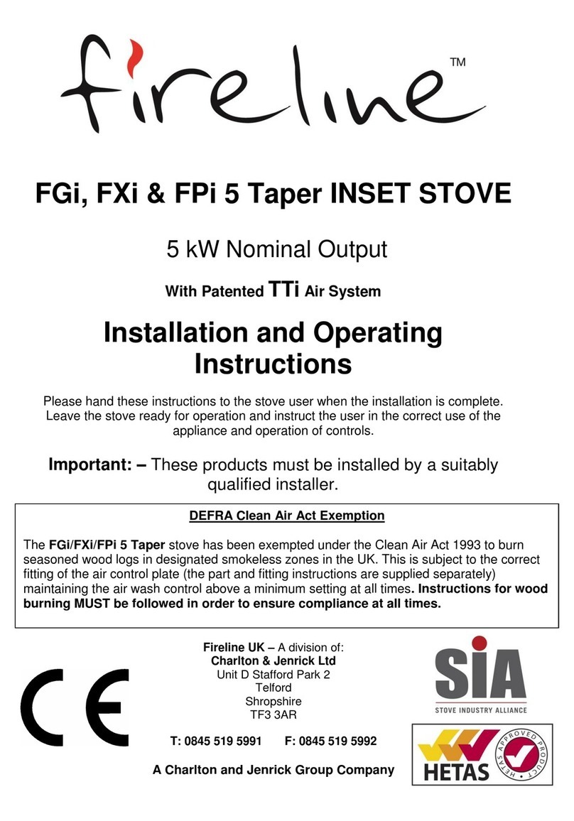 Fireline FGi Installation and operating instructions