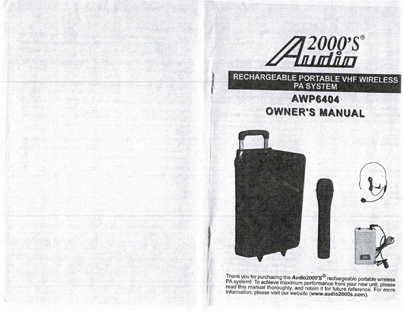 Audio 2000 AWP6404 User manual