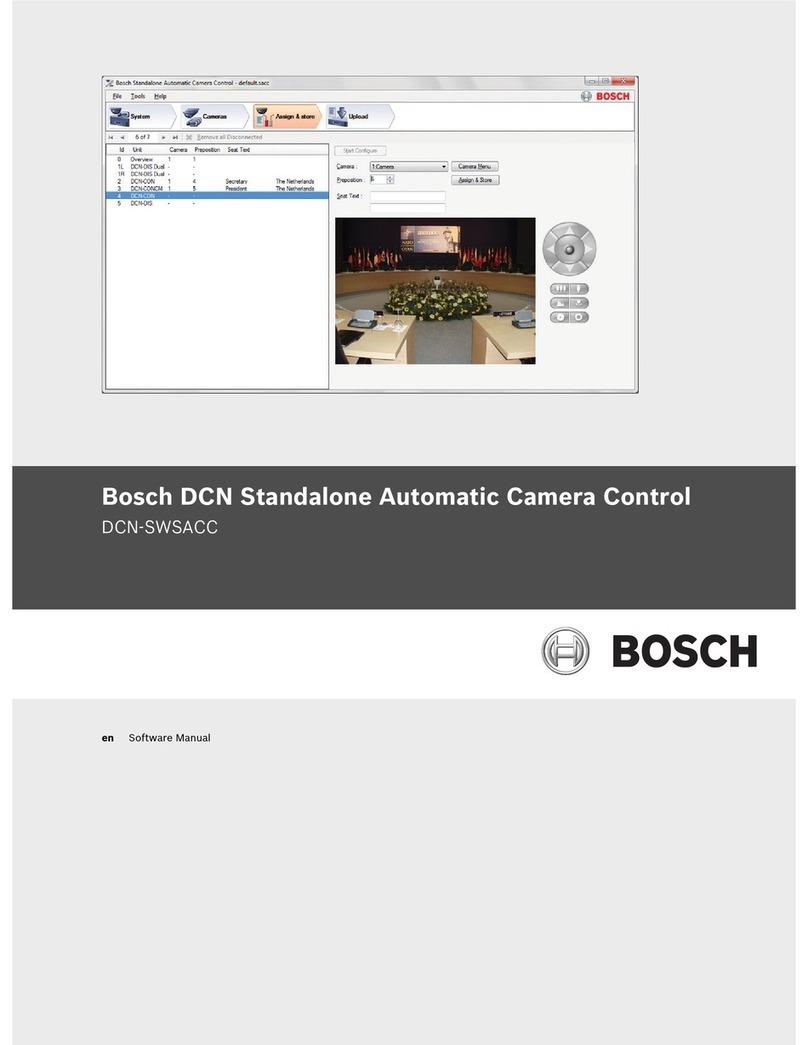 Bosch DCN-SWSACC Mounting instructions