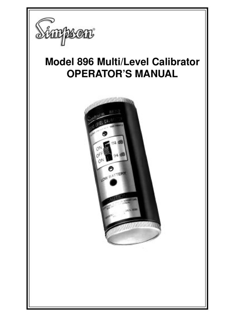 Simpson 896 Operator's manual