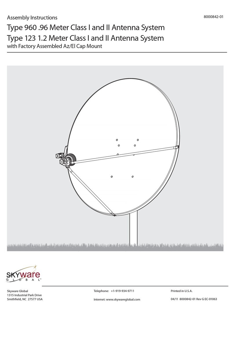 Skyware Type 960 .96 Meter Class I and II Antenna... Assembly instructions