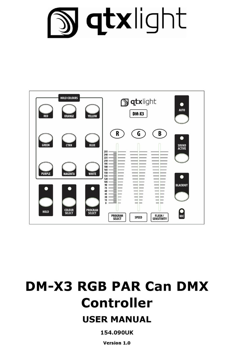 QTX Light DM-X3 User manual