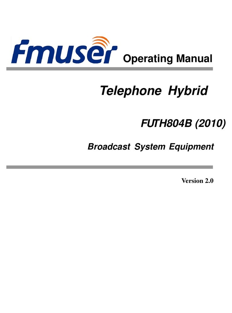 FMUser FUTH804B 2010 operating manual