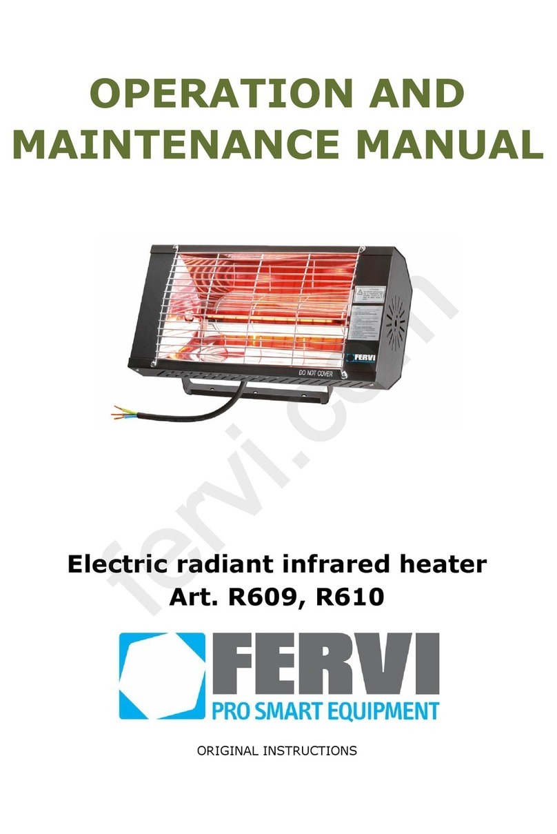 Fervi R609 Operation and maintenance manual