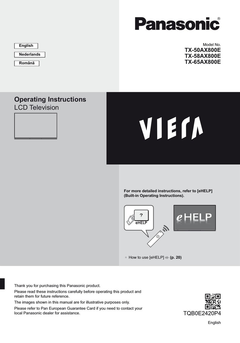 Panasonic Viera TX-50AX800E User manual