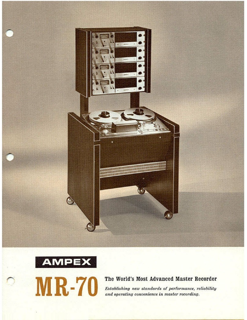 Ampex MR-70 User manual Ampex MR-70 User manual