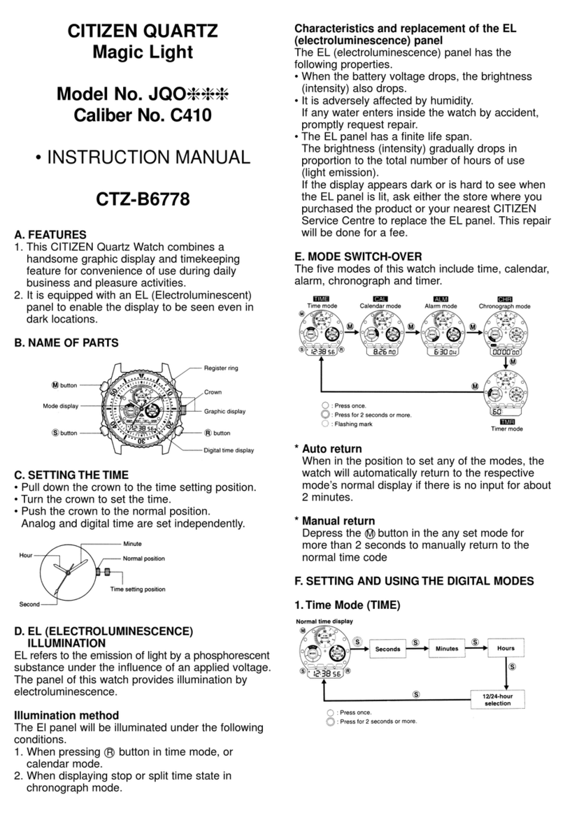 Citizen CTZ-B6778 User manual Citizen CTZ-B6778 User manual