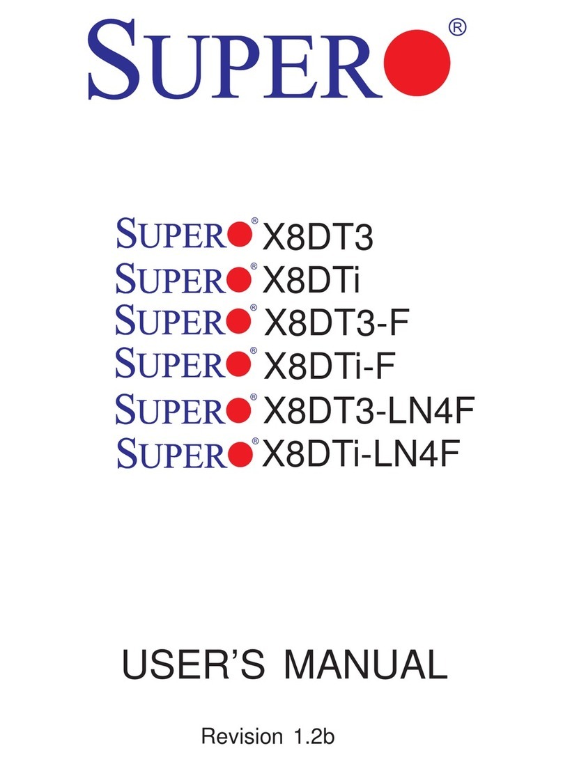 Supero X8DT3 User manual