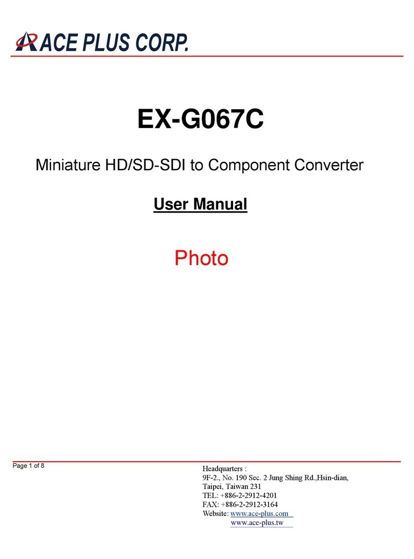 Ace Plus EX-G067C user manual