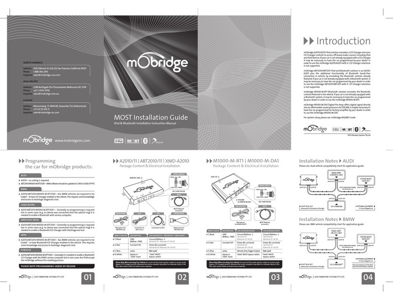 Mobridge A2010 installation guide