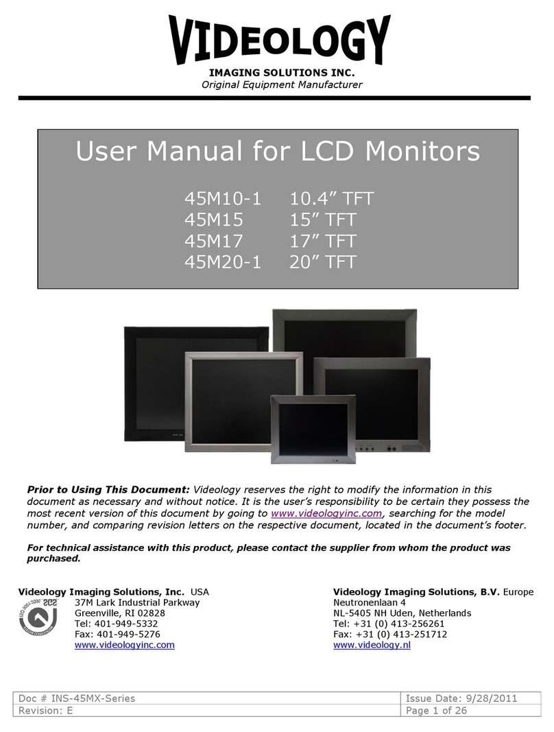 Videology 45M10-1 User manual
