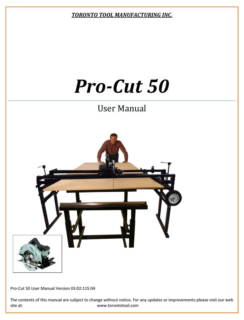 TORONTO TOOL Pro-Cut 50 user manual