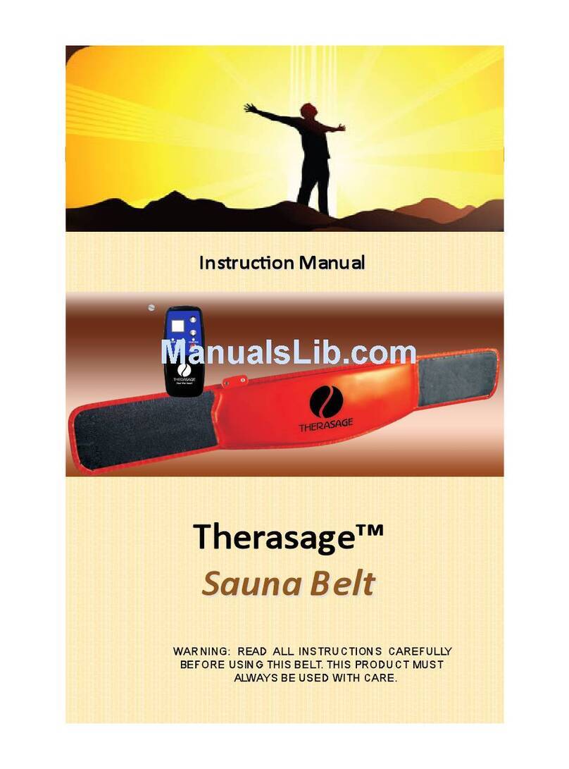 Therasage Sauna Belt instruction manual