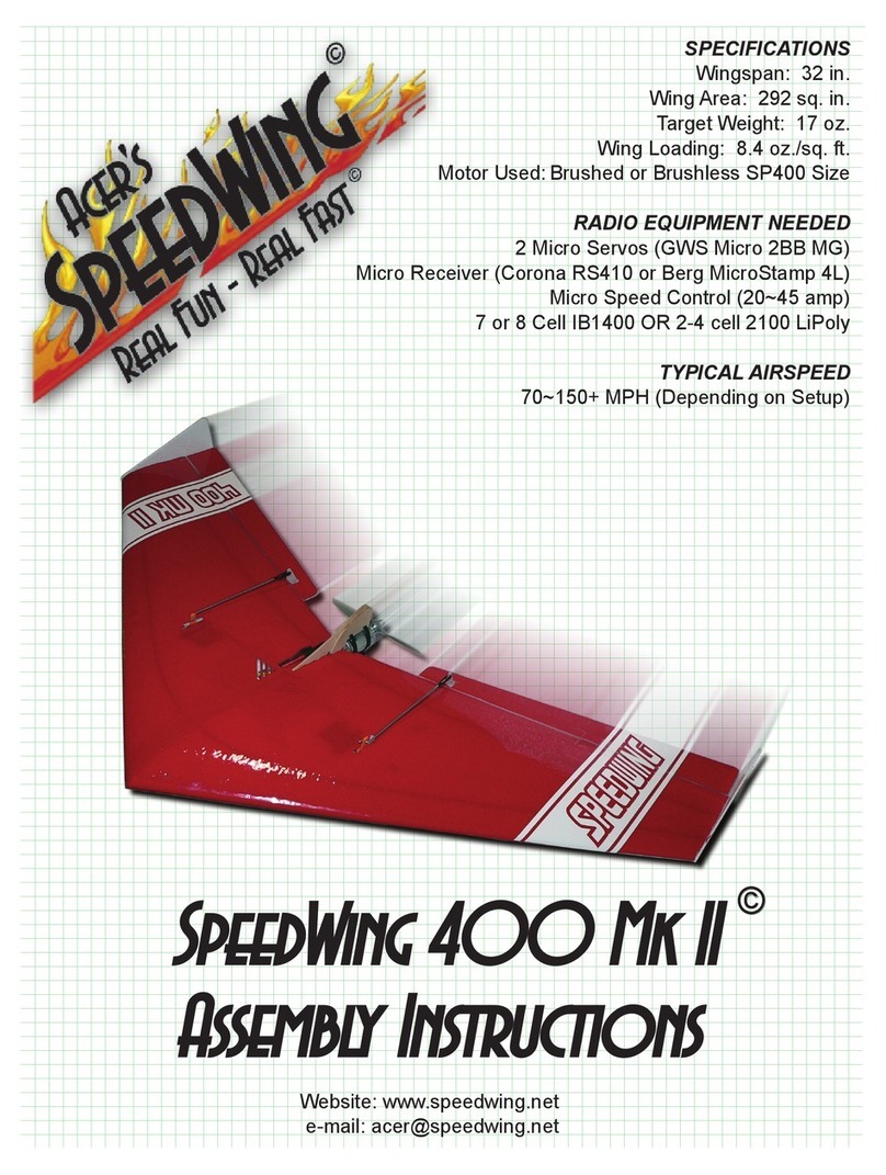 SpeedWing 400 Mk II Assembly instructions SpeedWing 400 Mk II Assembly instructions