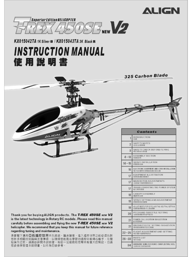 Align T-Rex 450SE V2 User manual