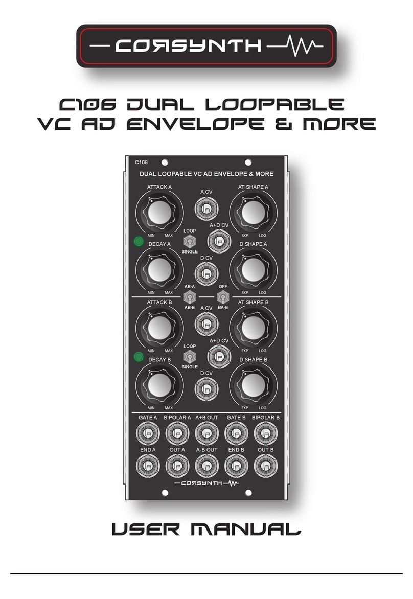 Corsynth C106 user manual