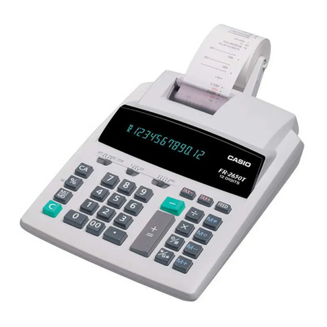 Casio FR-2650T User manual